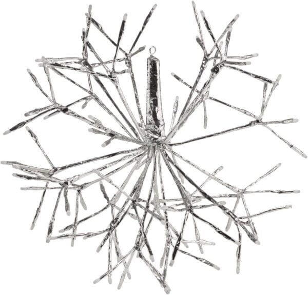 16" Indoor LED Snowflake Ornament - Silver