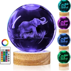 3D Crystal Ball LED Night Light