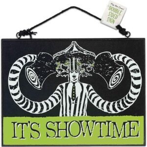 Beetlejuice It's Showtime Double-Sided Sign