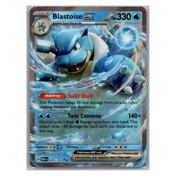 Blastoise EX 009/165 - Scarlet & Violet