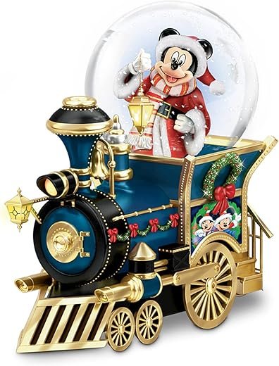Disney Mickey Mouse Miniature Snowglobe: Santa Mouse Is Comin' to Town
