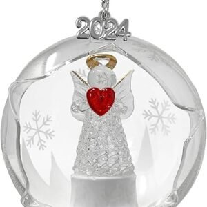 LED Angel Heart Christmas Ornament 2024