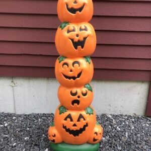 Lighted Halloween Pumpkin Stack 38”