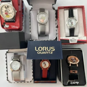 Lot of 6 New Disney Character Watches
