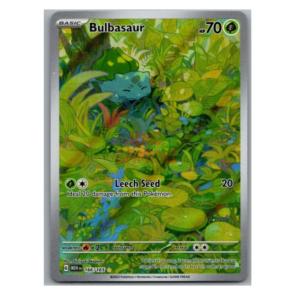 Rare Bulbasaur Full Art Pokémon Card