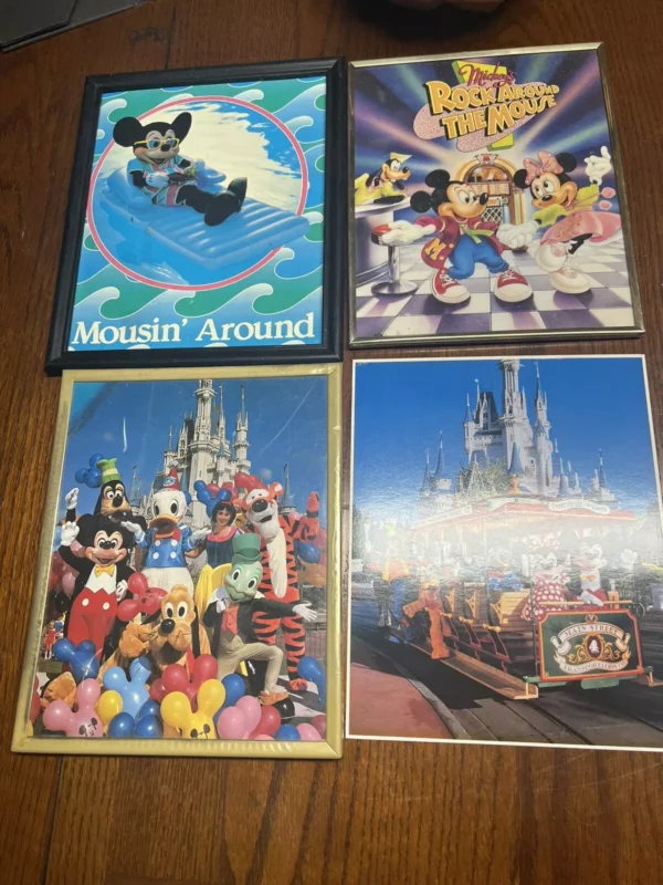 Set of 4 Vintage Disney Posters