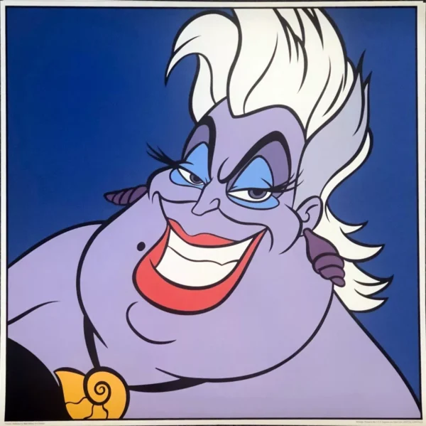 URSULA Disney Vintage Art Poster - Rare!