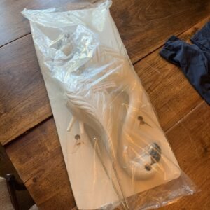 Vintage Blow Mold White Flamingos Set