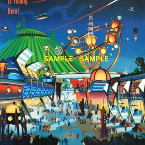 Vintage Disney Tomorrowland Collector's Poster