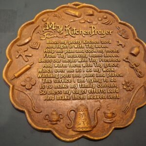 Vintage Kitchen Prayer Wall Plaque