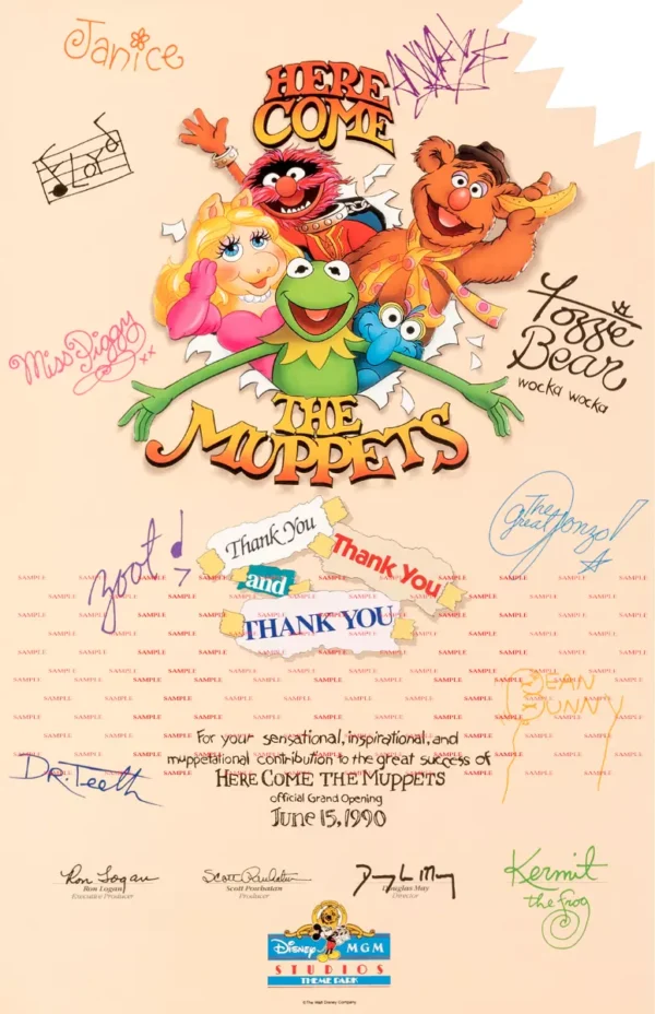 Vintage Muppets 11x17 Collector Poster