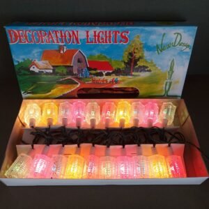 Vintage Set of 20 Crystalite Christmas Lights