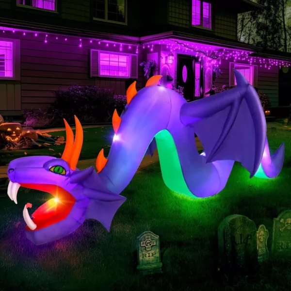 12ft Inflatable Halloween Dragon Decoration