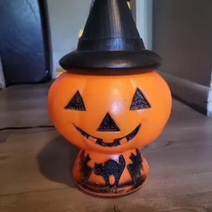 1960s Vintage Pumpkin Jack O'Lantern Decor