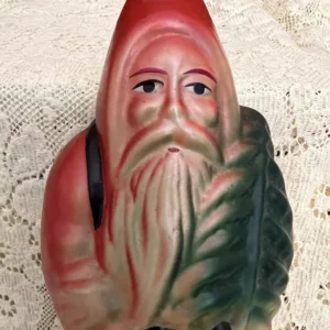 Antique Painted Japanese Santa Claus Bulb