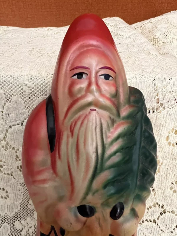 Antique Painted Japanese Santa Claus Bulb