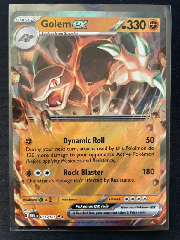 Golem EX 76/165 Holo Ultra Rare Card