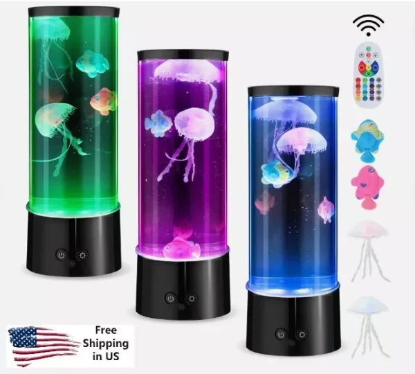 LED Jellyfish Clownfish Mood Lamp