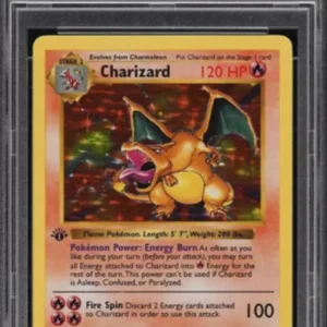 Mystery Graded Charizard Pokemon Card