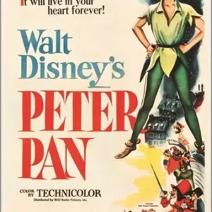 PETER PAN 1953 Vintage Movie Poster