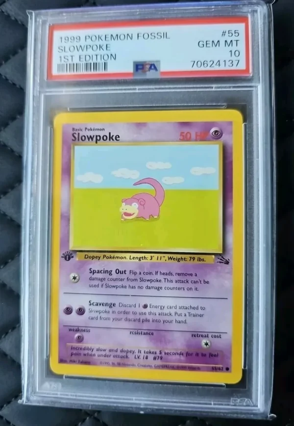 Pokemon TCG Slowpoke PSA 10 - Fossil