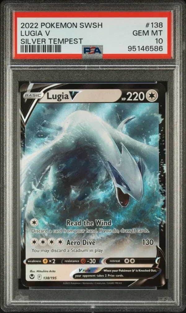 PSA 10 Lugia V Full Art - Silver Tempest