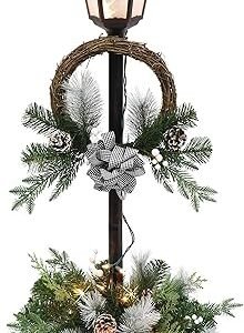 Puleo 4' Pre-Lit Christmas Lamp Post