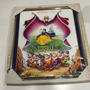 Vintage Framed Disney Snow White Poster