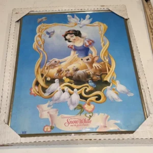 Vintage Framed Disney Snow White Poster
