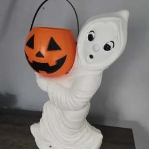 Vintage Ghost Pumpkin Blow Mold Light