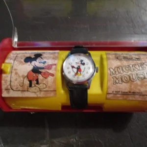 Vintage Mickey Mouse Swiss Wrist Watch
