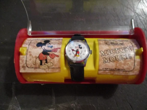 Vintage Mickey Mouse Swiss Wrist Watch