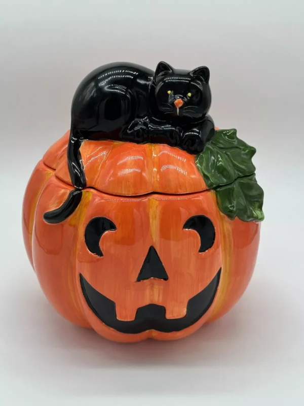 Vintage Pumpkin Jack O'Lantern Cookie Jar