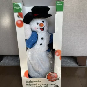 Vintage Spinning Snowman Musical Figure