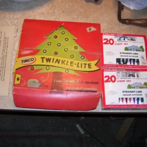 Vintage Timco Mazda Twinkle Christmas Lights