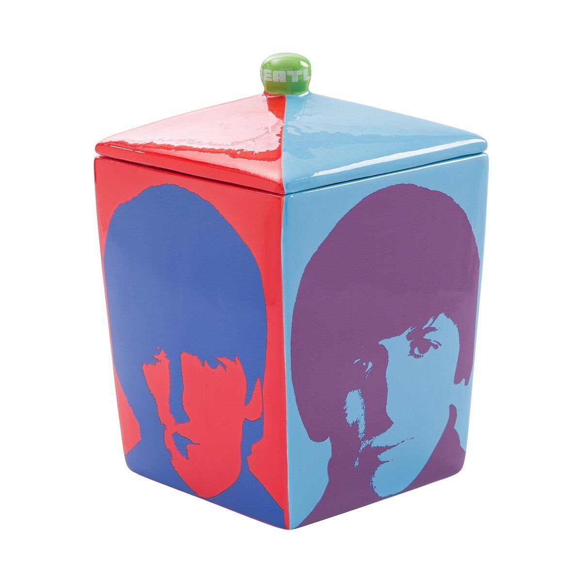 Vandor The Beatles Ceramic Cookie Jar, Multicolored