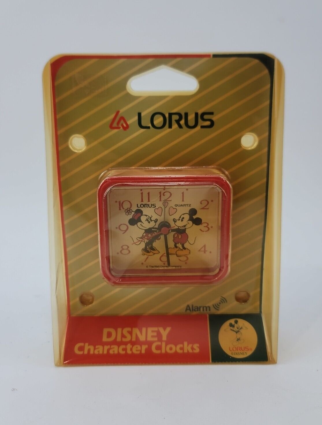 Vintage Lorus Disney Character Clocks Mickey Mouse Minnie Alarm Clock Brand New