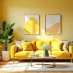 bright yellow spring decor