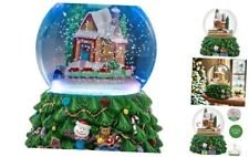Christmas Snow Globe, Revolving Train Snow Globe, Dimensional Christmas Tree