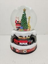 FAO Schwarz Christmas Train Musical Snow Globe with Revolving Train Rare 2019