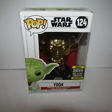 Funko Pop Star Wars Yoda New in Dented Box 2019 Galactic Con Exclusive #124