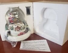 SNOW GLOBE CHRISTMAS MUSICAL VILLAGE SANTA CLAUS WITH TRAIN (BRAND NEW)