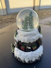 Snow Globe With Moving Train