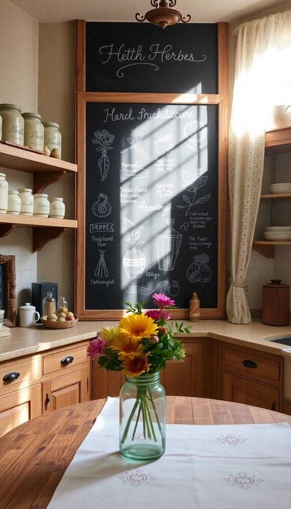 chalkboard wall home feature