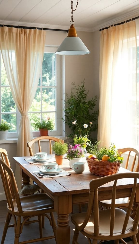 cozy breakfast nook design