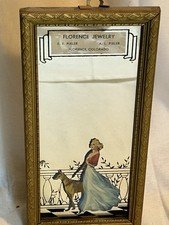 Vintage Advertising Mirror Art Deco Lady Florence Co. Colorado