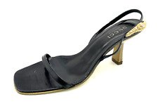 Vintage Authentic Gucci Women's Size 39 C High Heels Black & Gold