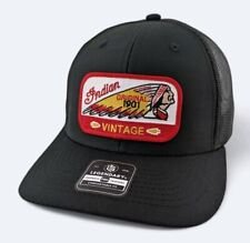 Vintage Style Indian Motorcycle Patch Legendary Snapback New Black