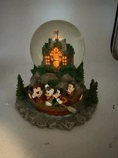 Disney Resort Wilderness Lodge Mickey Donald Goofy Snow Globe Rare Vintage