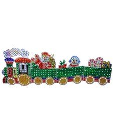 Northlight 4-Piece Holographic LED Motion Train Set Outdoor Christmas Decoration